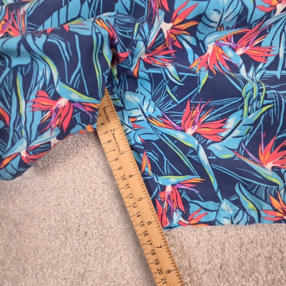Vineyard Vines Mens‎ Bird of Paradise Floral Swim Trunks Blue Size Large